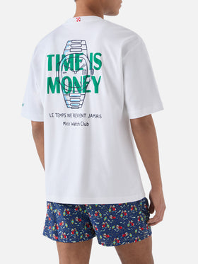 T-shirt Delmar avec imprimé Time Is Money et maxi motif graphique au dos 