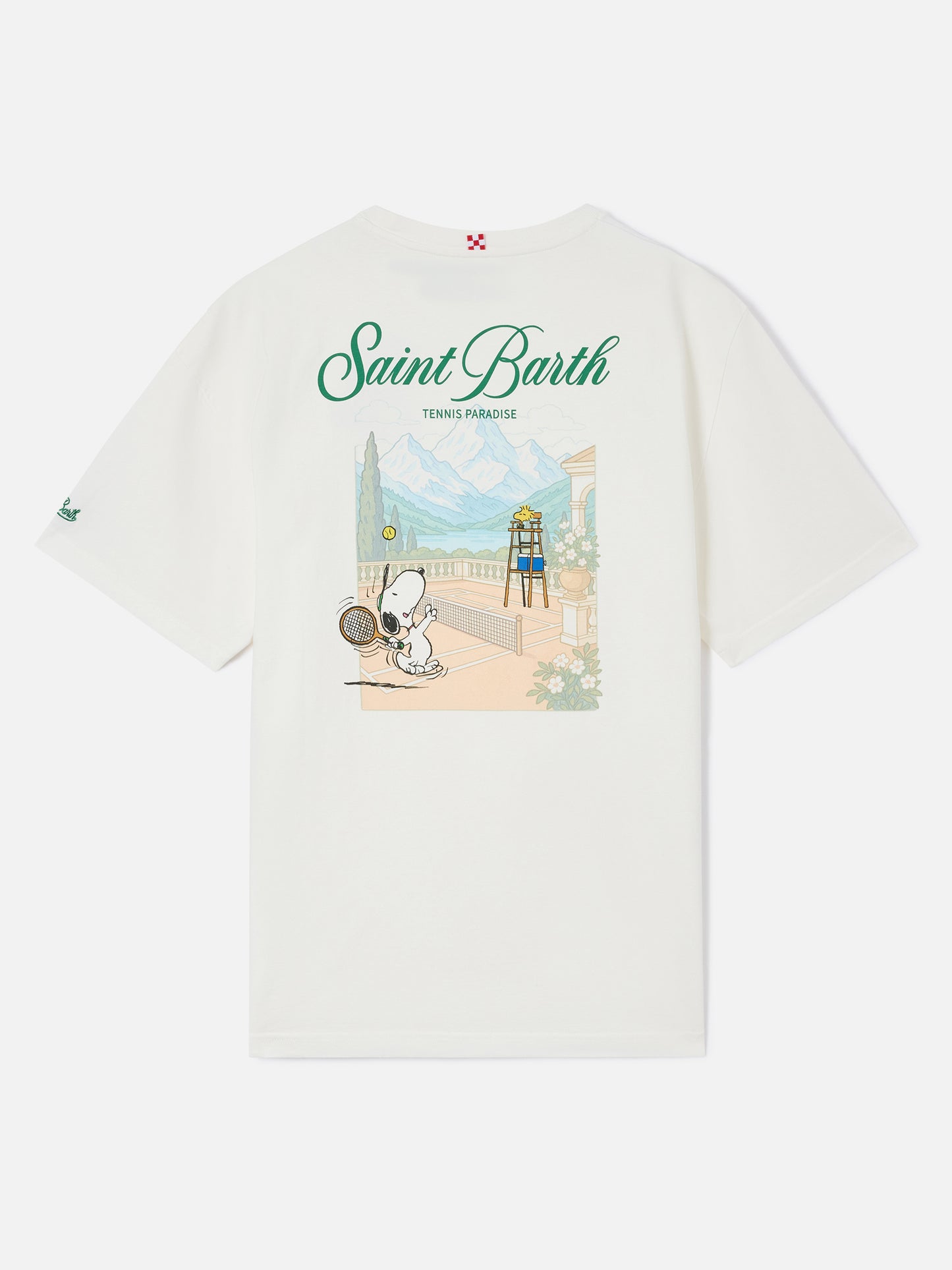 Camiseta Delmar en blanco con estampado Peanuts Tennis Paradise 