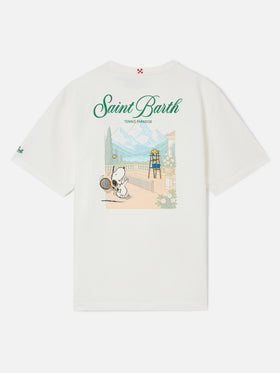 Camiseta Delmar en blanco con estampado Peanuts Tennis Paradise 