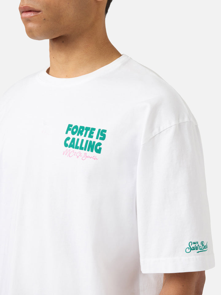 T-shirt Delmar con stampa Forte Is Calling e maxi grafica sul retro