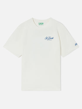 Delmar T-Shirt in Weiß mit Peanuts Padel Paradise-Print 