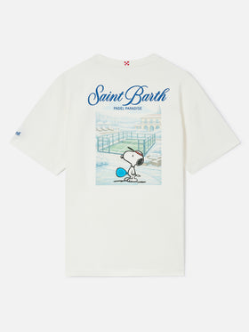 Delmar T-Shirt in Weiß mit Peanuts Padel Paradise-Print 