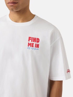 Delmar t-shirt with Find Me On Vacation print and maxi graphic on the back