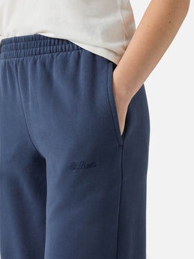 Joggers fondo dritto Deena blu navy