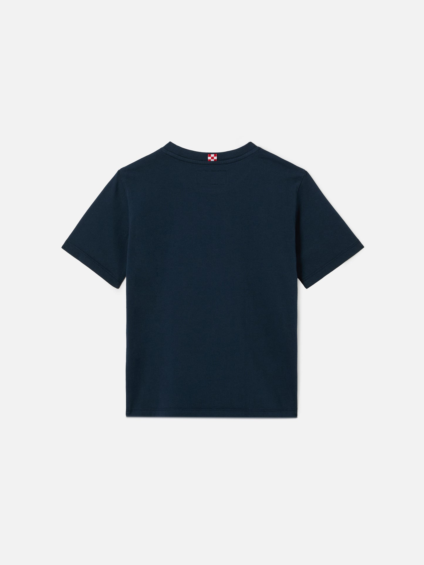 Navy blue Denver Jr cotton t-shirt with printed Sport Club logo