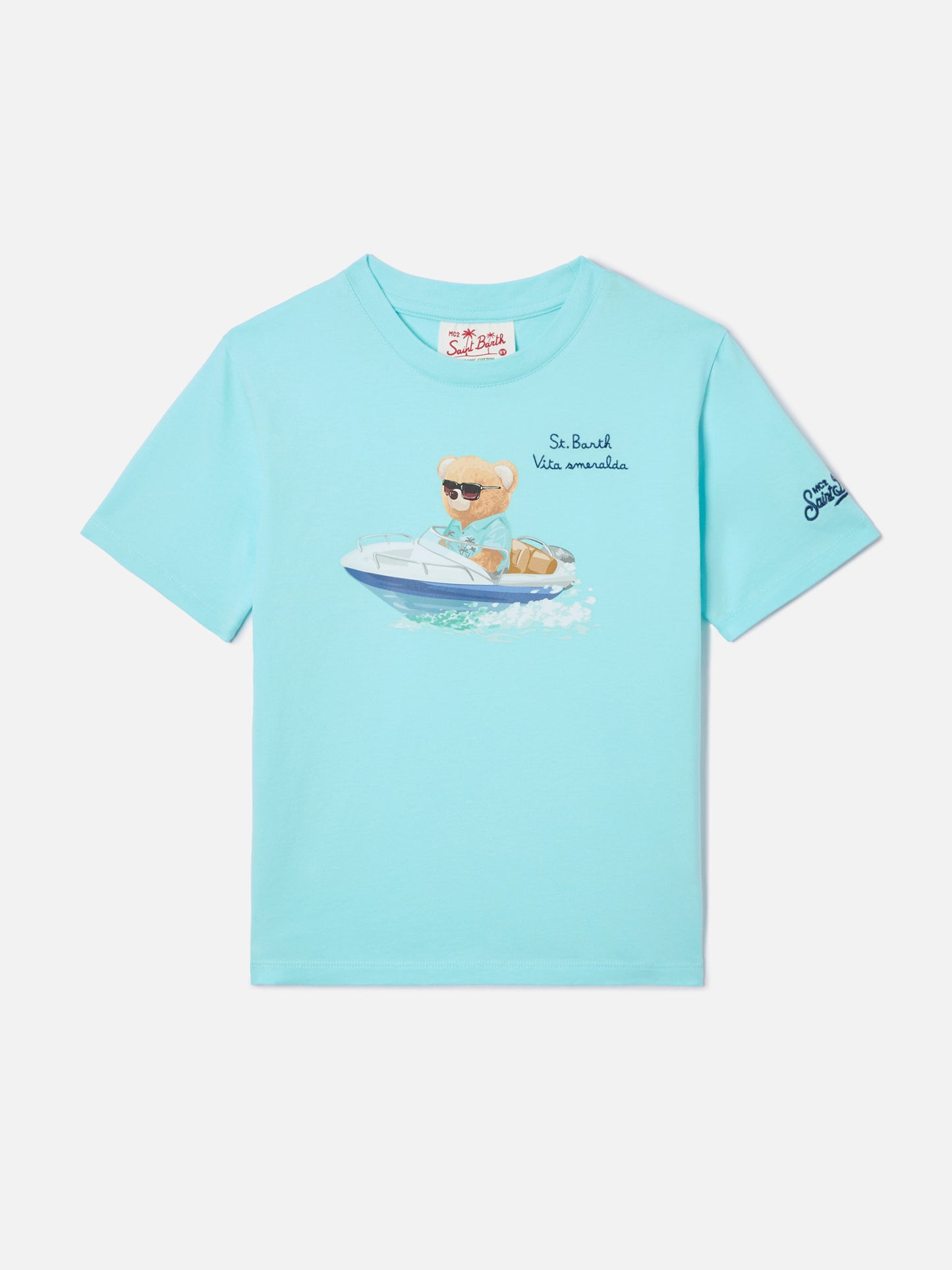 Denver Jr t-shirt with Vita Smeralda embroidery