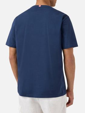 Blue Denver t-shirt with Sport Club print