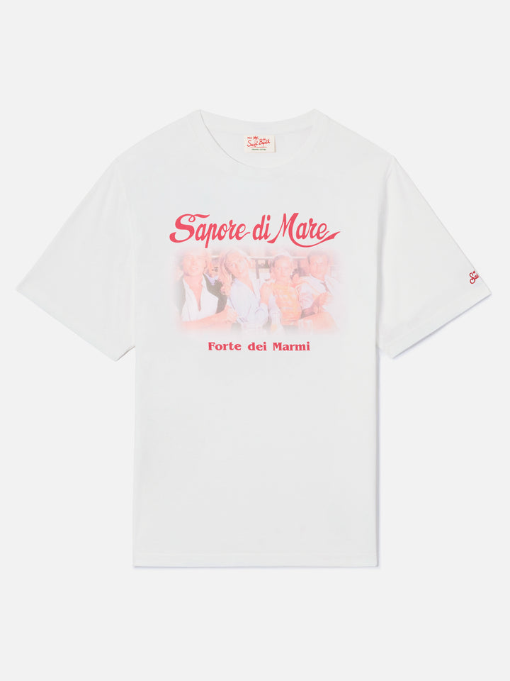 T-shirt Denver bianca con stampa Sapore di Mare Aula | Special Edition