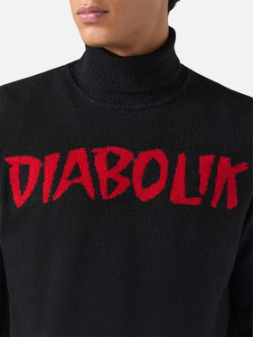Dolcevita Rollkragenpullover mit Diabolik-Jacquardmuster | DIABOLIK SPECIAL EDITION
