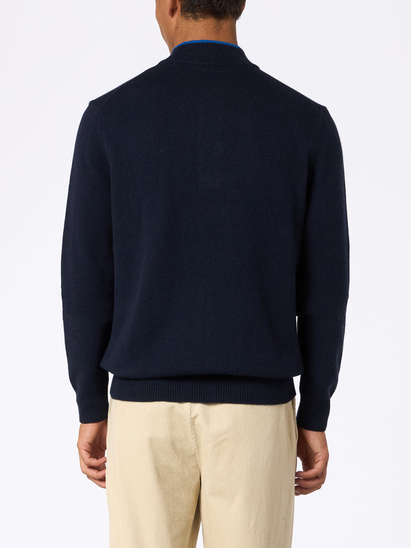 Man cashmere blend polo sweater Dorian