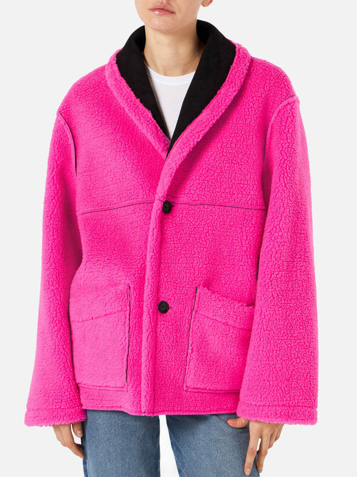 Woman reversible shearling jacket