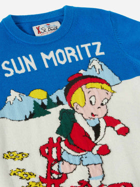 Girocollo Douglas con jacquard Richie Rich | SPECIAL EDITION RICHIE RICH