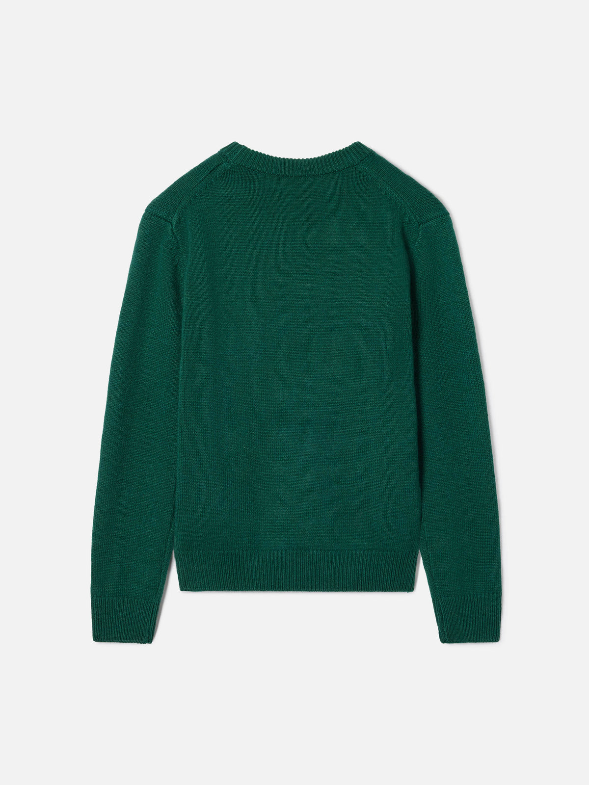 Maglia girocollo Douglas verde con patch Snoopy e ricamo Winter Mood | Special edition