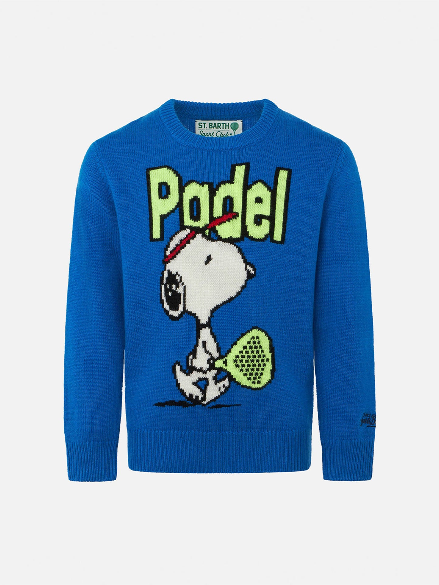 Rundhalspullover für Jungen mit Snoopy-Padel-Jacquard | SNOOPY – PEANUTS™ SPECIAL EDITION