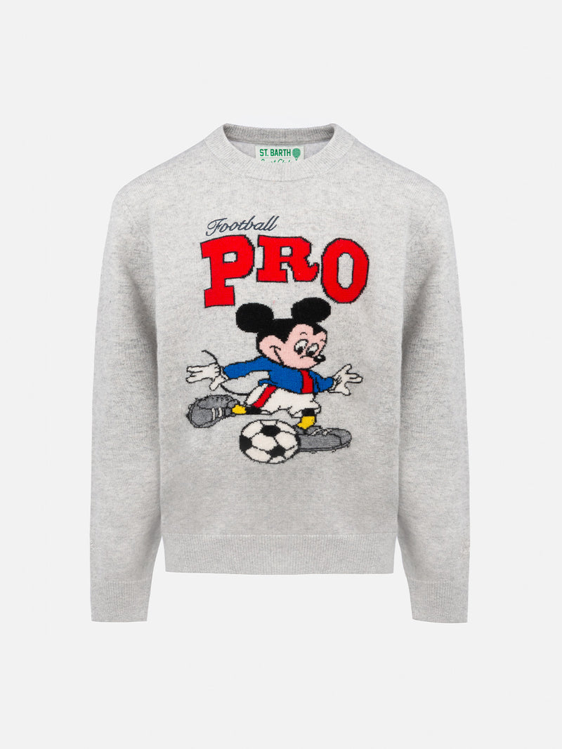 Maglione girocollo grigio da bambino Douglas con stampa di Topolino | EDIZIONE SPECIALE DISNEY