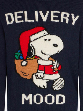 Rundhalspullover für Jungen mit weihnachtlichem Snoopy-Aufdruck | PEANUTS™ SONDEREDITION