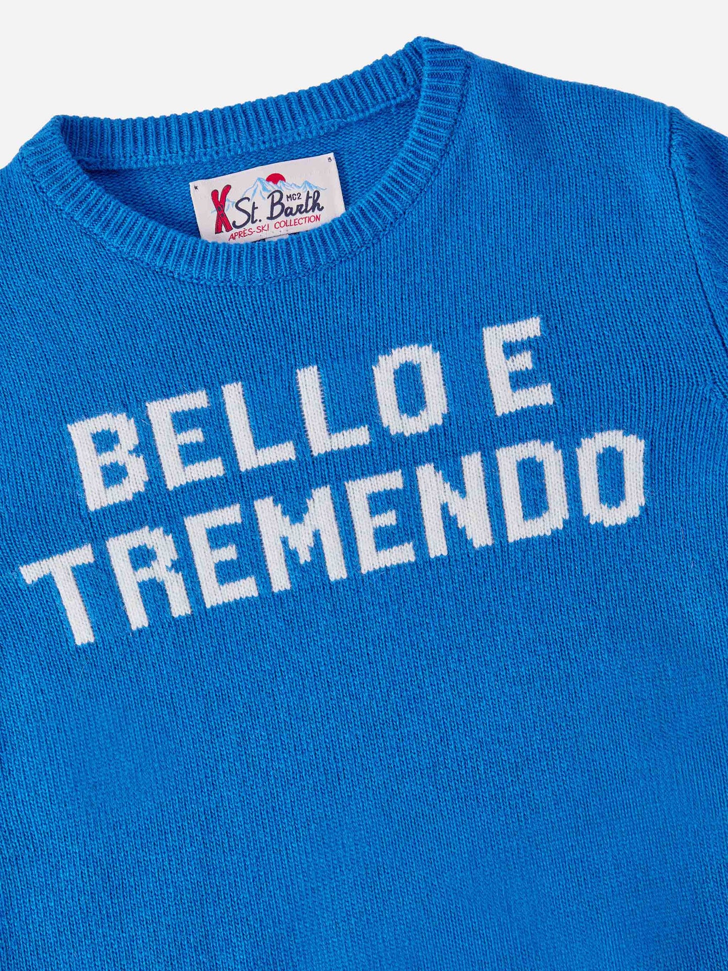 Maglione Douglas in misto cashmere  con jaquard Bello e Tremendo