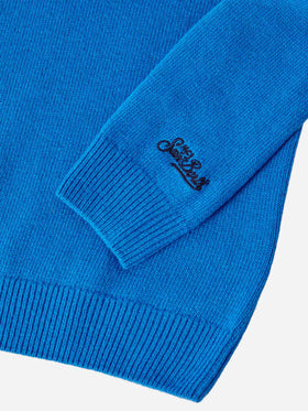 Maglione Douglas in misto cashmere  con jaquard Bello e Tremendo