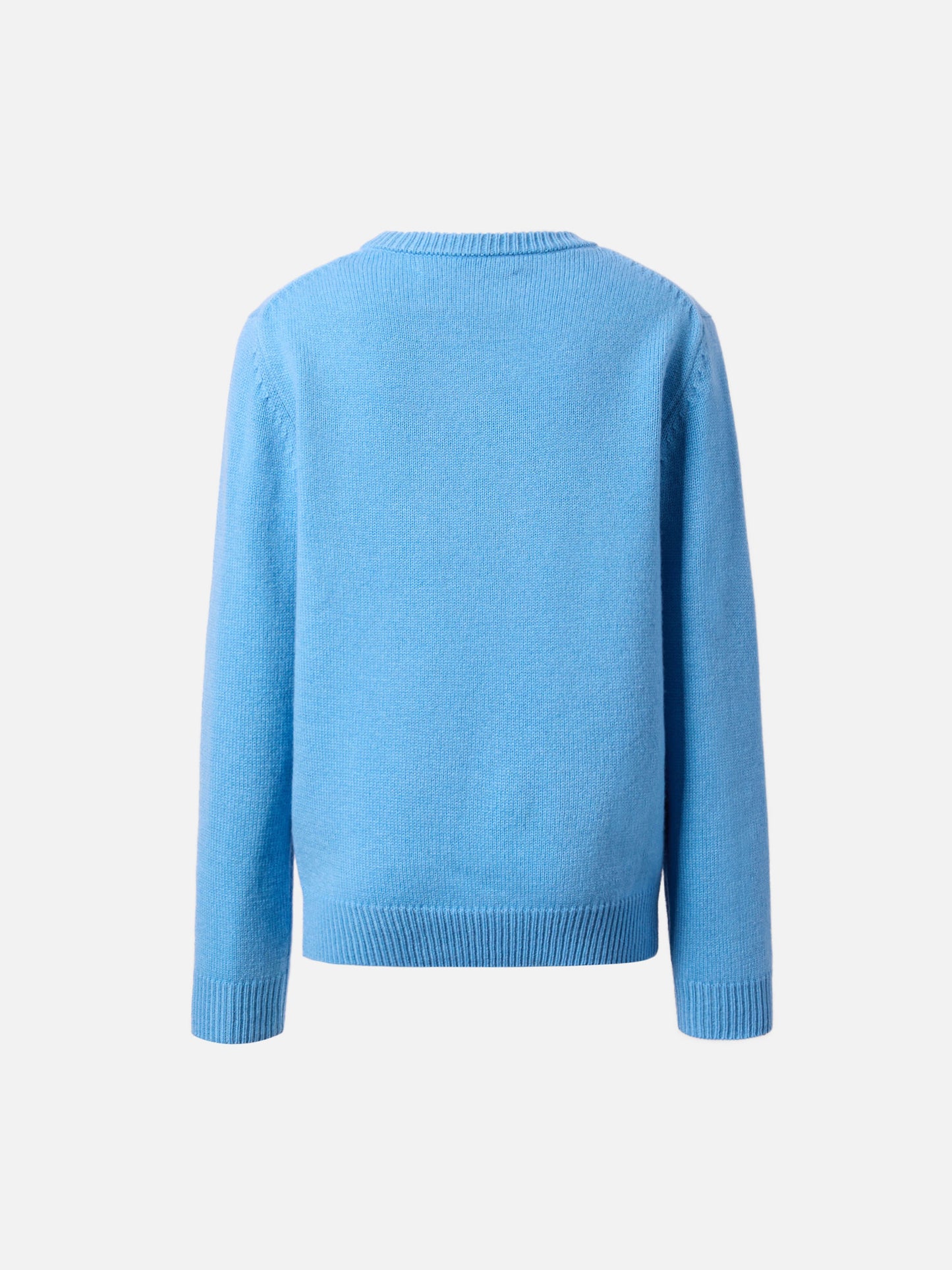 Sweater Douglas in cashmere blend with Me ne vado dai nonni jacquard