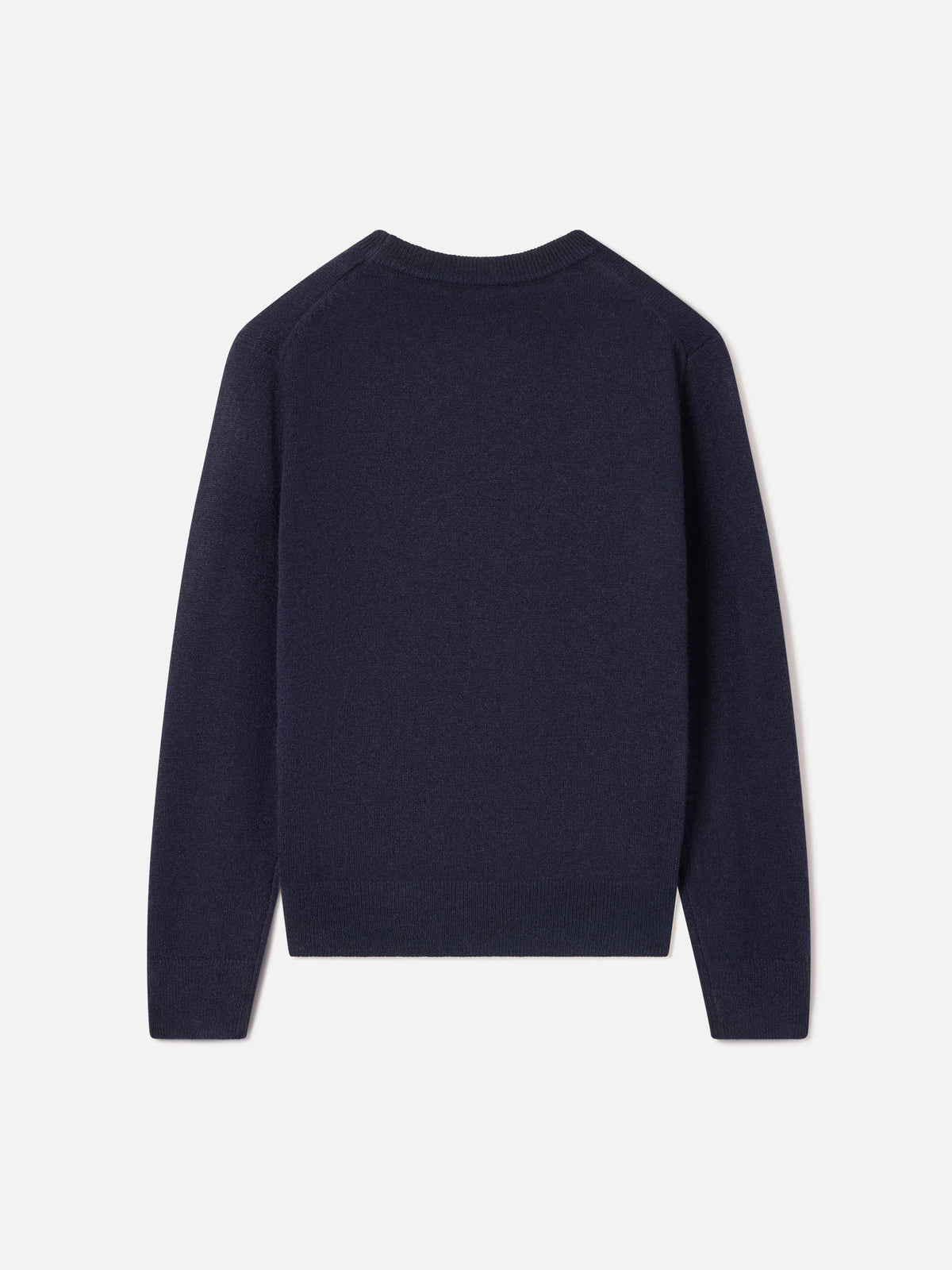 Jersey de punto con cuello redondo blue Douglas en azul marino con intarsia y bordado St. Moritz | Special edition 