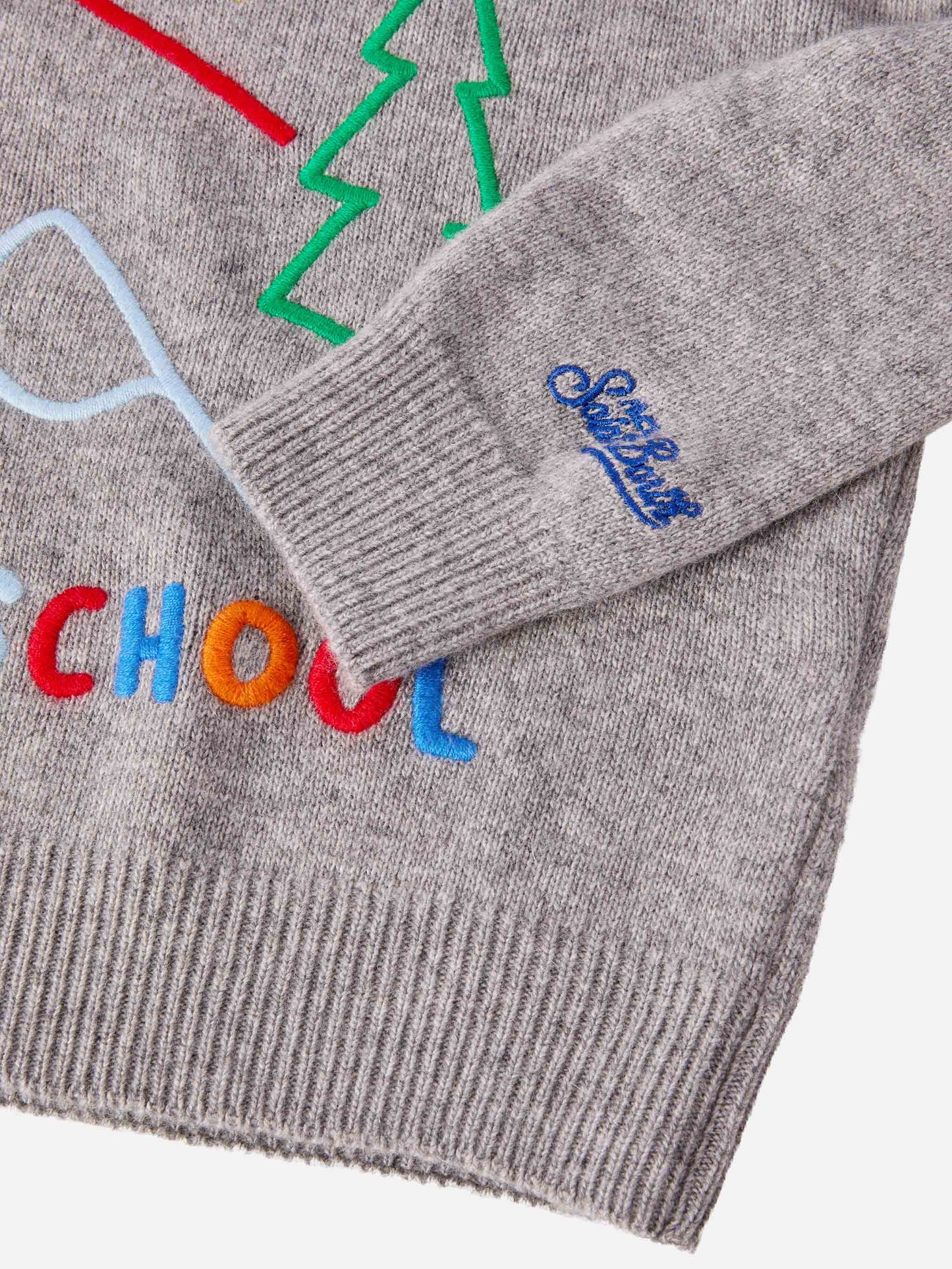 Maglione Douglas  in misto cashmere con ricamo Too Cold for School