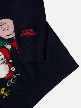 Crewneck Douglas in cashmere blend with Peanuts jacquard | PEANUTS SPECIAL EDITION
