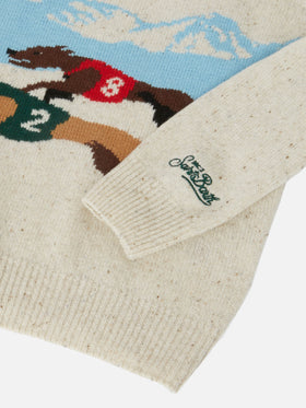 Girocollo Douglas con jacquard  Saint Moritz postcard