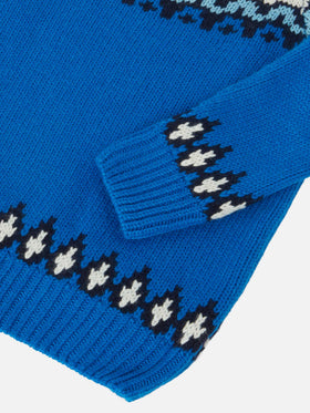 Alpakapullover Douglas mit Fair-Isle- und St.-Moritz-Jacquardmuster