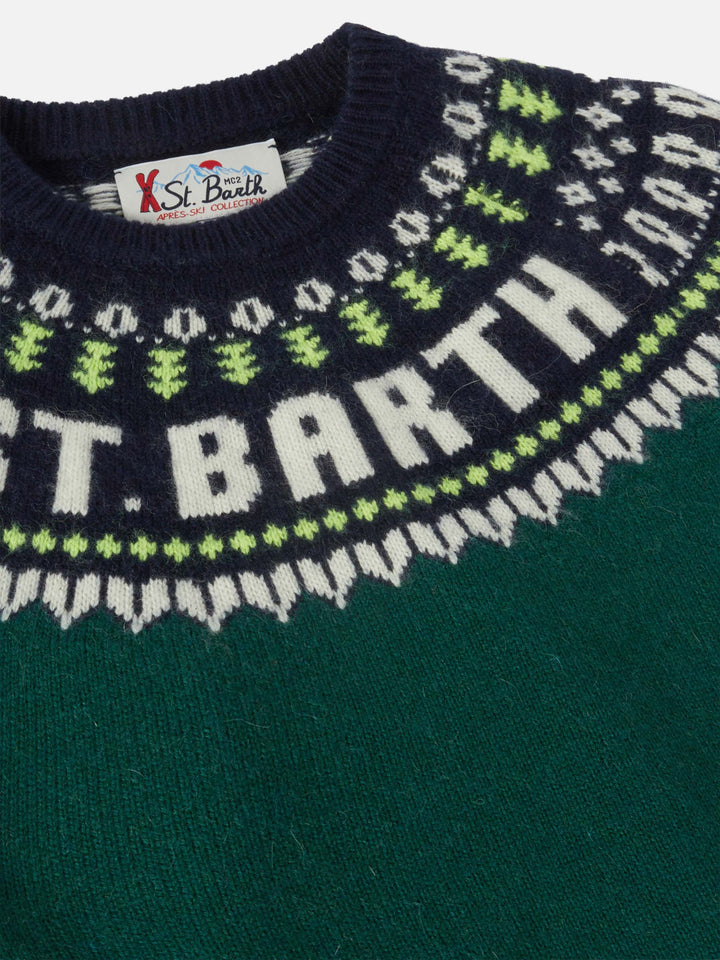 Alpakapullover Douglas mit Fair-Isle-Jacquard