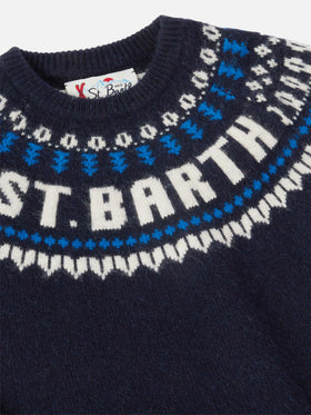 Maglione in alpaca Douglas con jacquard fair isle