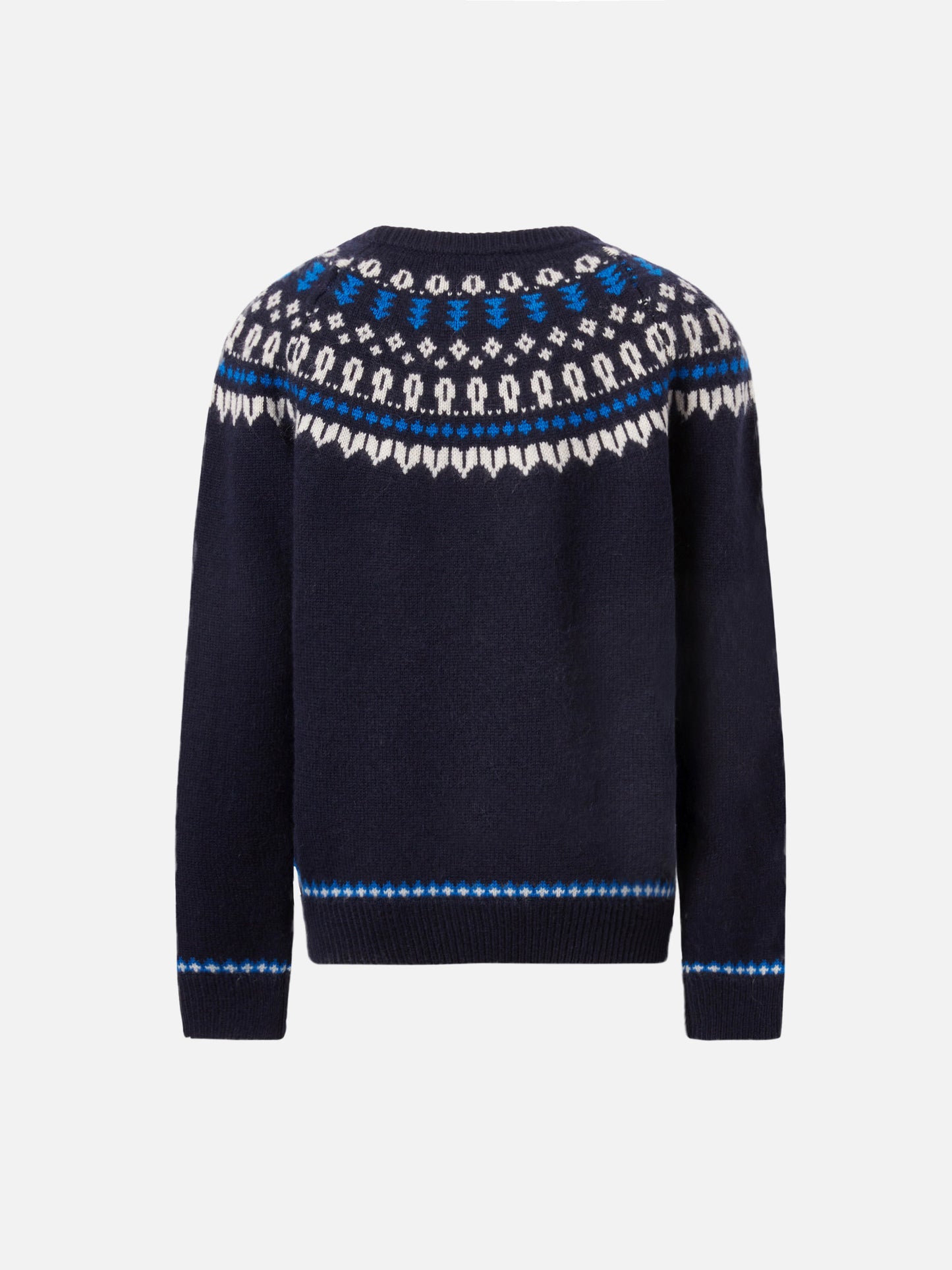 Maglione in alpaca Douglas con jacquard fair isle