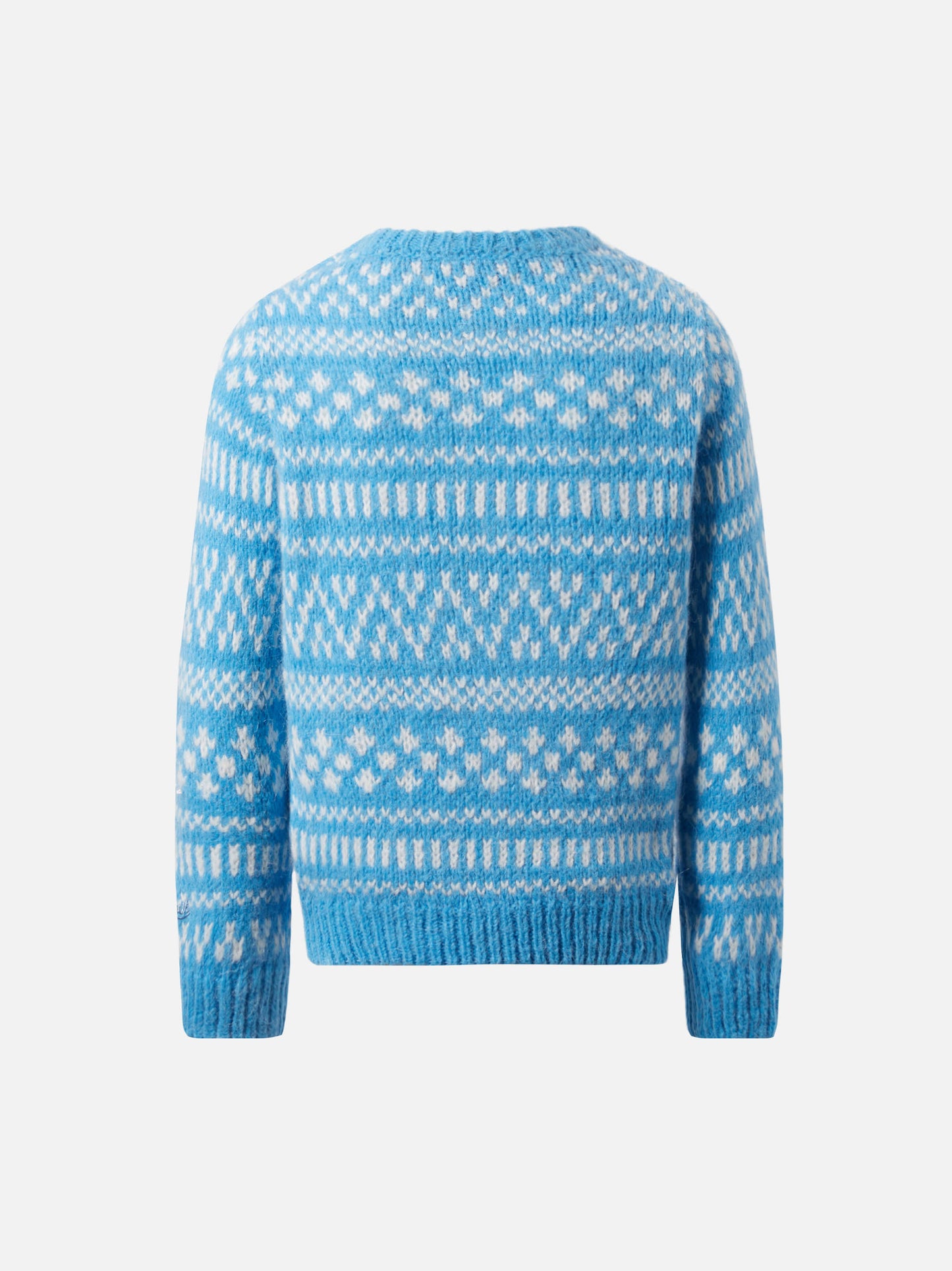 Light blue crewneck Douglas Soft with Prince of Chalet embroidery