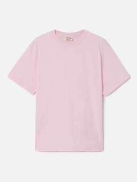 Pink Dover cotton t-shirt with logo embroidery