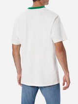 T-shirt da uomo bianca in cotone Dover con ricamo Australian | AUSTRALIAN BRAND SPECIAL EDITION