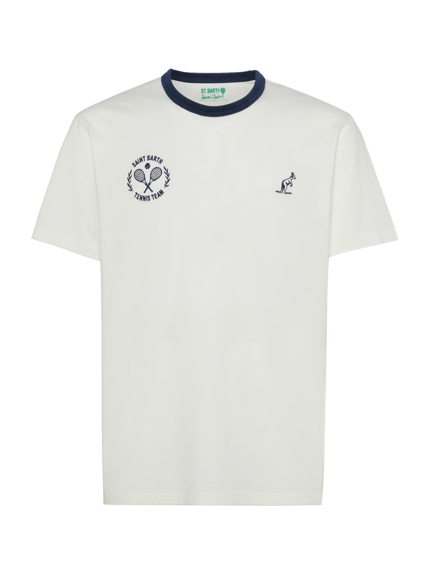 White cotton t-shirt Dover with Australian embroidery | AUSTRALIAN BRAND SPECIAL EDITION - MC2 Saint Barth