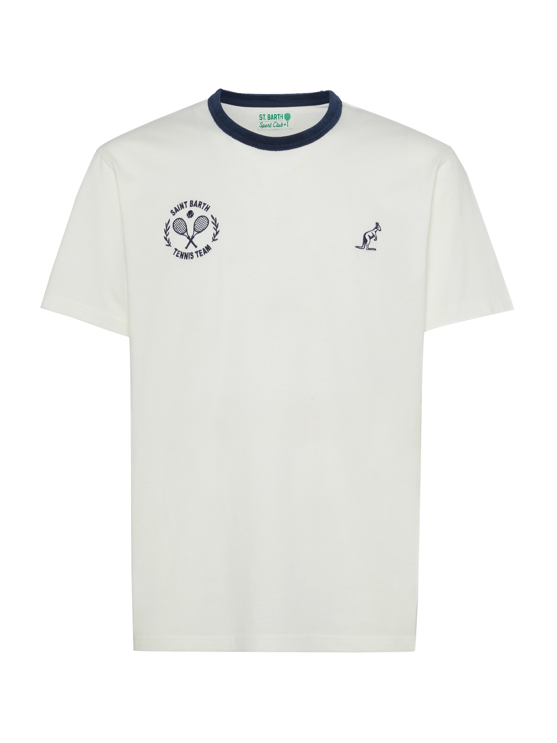 White cotton t-shirt Dover with Australian embroidery | AUSTRALIAN BRAND SPECIAL EDITION - MC2 Saint Barth