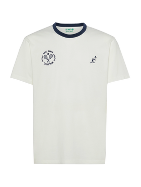 White cotton t-shirt Dover with Australian embroidery | AUSTRALIAN BRAND SPECIAL EDITION - MC2 Saint Barth