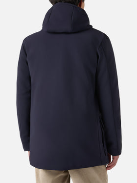 Duke blue navy hooded coat