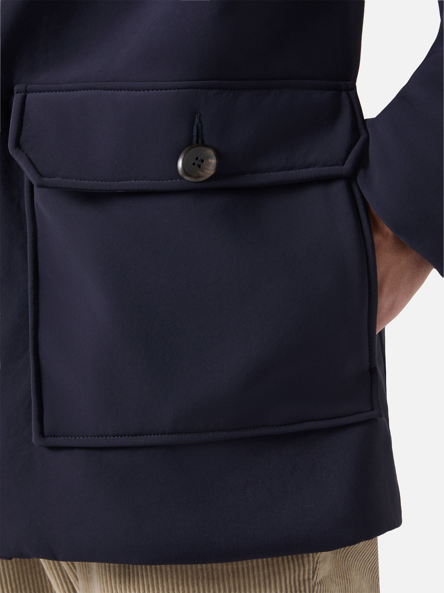 Duke blue navy hooded coat