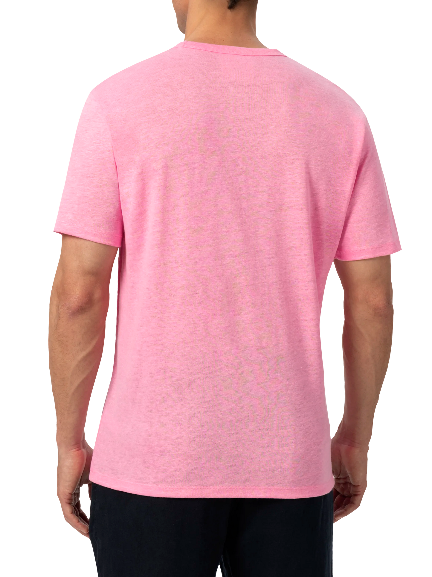 Bubble pink linen jersey t-shirt Ecstasea