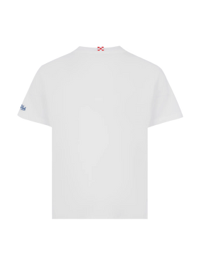 Eddy cotton t-shirt with octopus print and St. Barth Sailor embroidery