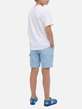 Eddy T-Shirt mit Brusttasche und Sardines-Illustration 