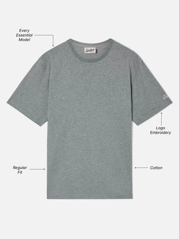Cada camiseta en algodón gris 