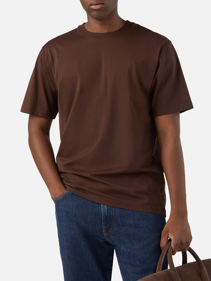 T-shirt Every marrone in cotone