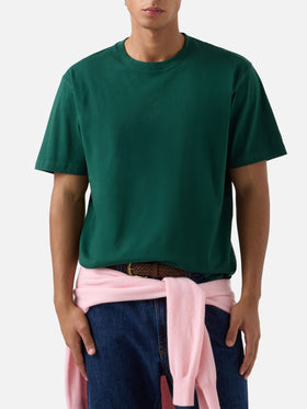 Chaque t-shirt en coton vert 