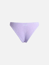 Woman lilac classic crinkle swim briefs Elise