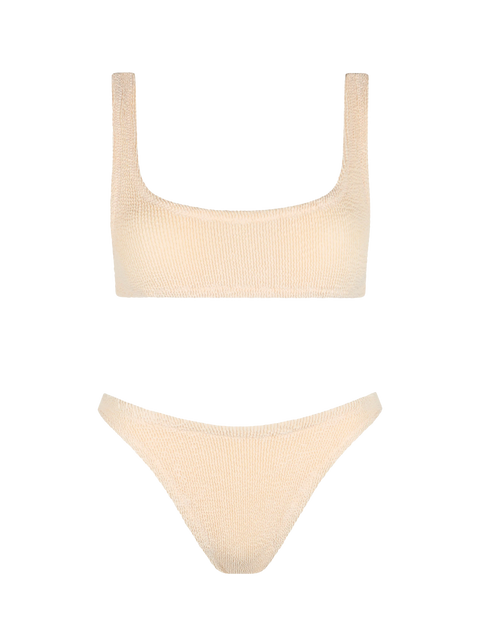 Beige crinkle bralette bikini Naima Elise - MC2 Saint Barth