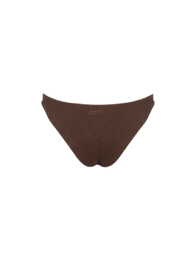 Slip da bagno da donna classico crinkle marrone Elise
