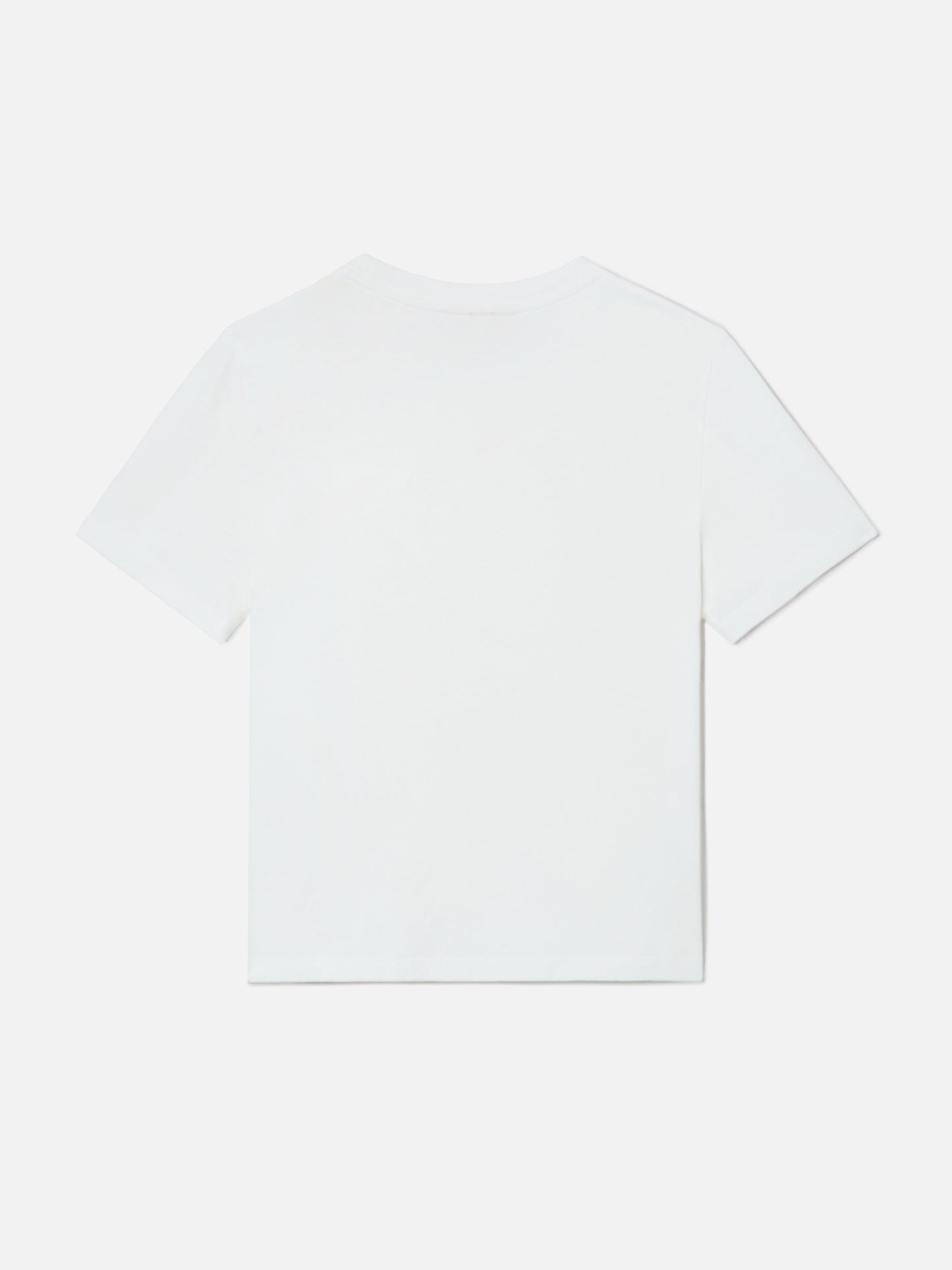 Elly T-shirt in white cotton with leopard print and Tutta la mamma embroidery