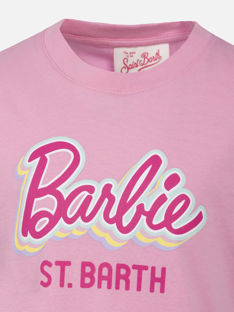 T-shirt da bambina girocollo in jersey di cotone Elly con stampa Barbie | EDIZIONE SPECIALE BARBIE